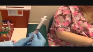 Phlebotomy Syringe Draw Procedure [upl. by Ettelloc930]