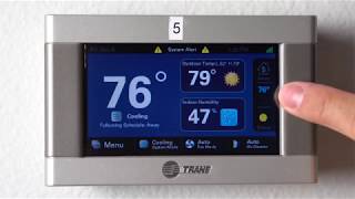 Trane XL 824850 Thermostat Tutorial [upl. by Nelle]