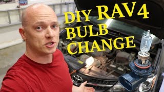 How to Change 20132018 Toyota Rav4 Headlight Bulb [upl. by Om]