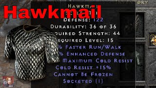 D2R Unique Items  Hawkmail Scale Mail [upl. by Ivets]