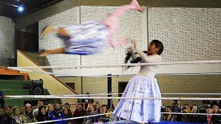 Cholita Wrestling in La Paz Bolivia [upl. by Helfant317]