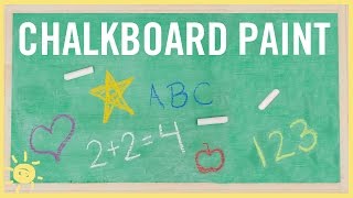 DIY  How to Make Chalkboard Paint Only 2 Ingredients [upl. by Audsley804]