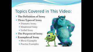 Irony amp Its Purpose with Examples and Practice [upl. by Sixel]