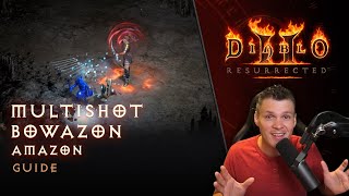 Diablo II Resurrected  Multishot Bowazon Amazon Guide [upl. by Nirol836]