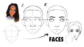 How to Draw Faces beginner friendly [upl. by Moir160]