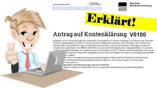 Kontenklärung erklärt Wie den Antrag V0100 ausfüllen [upl. by Peder]