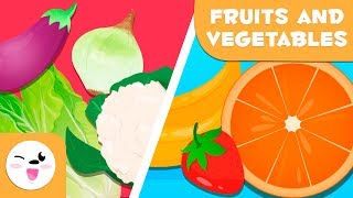 Learn Fruits And Vegetables  Vocabulary For Kids [upl. by Euqinor]