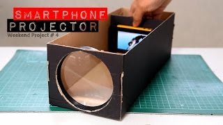 Build A Smartphone Projector Using Shoebox [upl. by Quartas634]