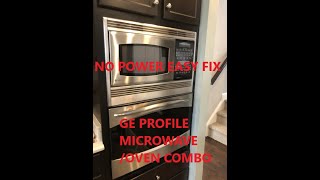 GE Profile Microwave Oven Combo Fuse replacement for Microwave  Fix [upl. by Eceela]