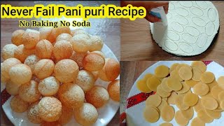 New Pani Puri RecipeNever Fail Golgappa RecipePuchka Recipe [upl. by Atsyrc]