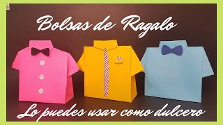 BOLSA DE REGALO con forma de CAMISA [upl. by Kared]