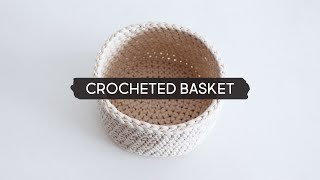 DIY Crocheted Basket [upl. by Ruzich]