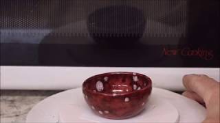 Glazing in Microwave Kiln [upl. by Rushing]