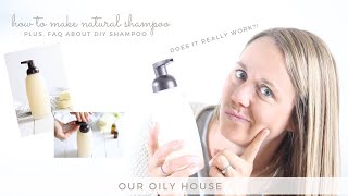 Homemade Shampoo Recipe  How to Switch to Natural Shampoo [upl. by Rocray99]