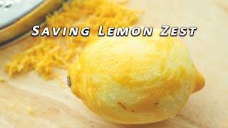 How To Store Lemon Zest  TipsTricks [upl. by Chatwin101]