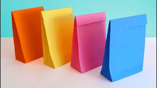 Como hacer BOLSAS de PAPEL para regalo SUPER FACIL [upl. by Wylma]