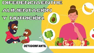 DIFERENCIA ENTRE ALIMENTACIÓN Y NUTRICIÓN [upl. by Llerrehs]