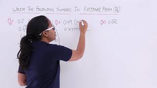 Number System  Convert Decimal numbers into Rational Numbers [upl. by Retse]