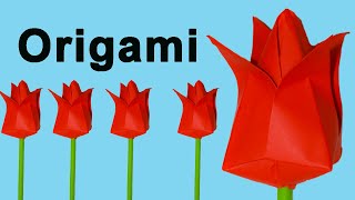 Como Hacer Flores De Papel Origami Fácil [upl. by Esilec134]