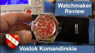 Vostok Komandirskie 2416b  Watchmaker Review [upl. by Ohcirej225]