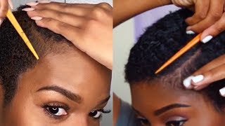 I Tried Following A JAELAH MAJETTE Short Natural Hair Tutorial  Nia Hope [upl. by Tnomal135]