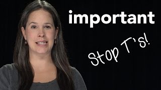 How to Pronounce IMPORTANT  American English [upl. by Ardnasal]