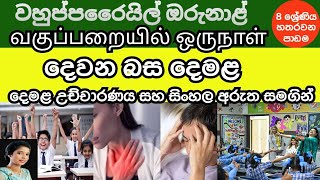 Grade 8 Tamil 04 Lesson in Sinhala Media [upl. by Gahl]