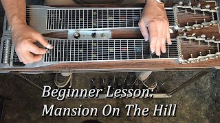 Beginner Pedal Steel Guitar Lesson Mansion On The Hill [upl. by Anyl]