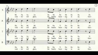 Star Spangled Banner  Alto of SATB  Service Version [upl. by Marlea]