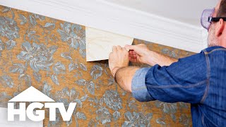 How to Remove Wallpaper  HGTV [upl. by Landahl]