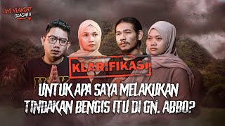 KLARIFIKASI TERSESAT 4 HARI DI GUNUNG ABBO  KAMI TIDAK ADA NIAT JAHAT SAMA SEKALI 4 OMMAMAT [upl. by Kalie]