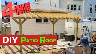 DIY Patio Roof  HANDYBROS [upl. by Lebasy]