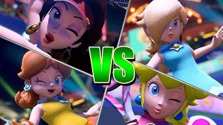 Mario Tennis Aces  Pauline Daisy Rosalina Peach  Pauline Gameplay [upl. by Frohman]