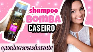 O MELHOR SHAMPOO BOMBA CASEIRO  QUEDA E CRESCIMENTO DE CABELO [upl. by Linehan]