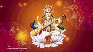 Saraswati Devi Graphics  Devi Saraswati Visuals  Goddess Saraswati Animation [upl. by Eimmat406]