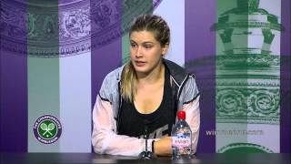 Eugenie Bouchard Post Final Press Conference [upl. by Daven]