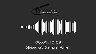 Shaking Spray Paint  HQ Sound Effects [upl. by Laspisa]