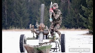 French 120mm Mortar Team conducts live fire missions [upl. by Imtiaz590]