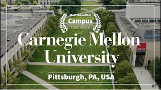 USA🇺🇸 Carnegie Mellon University The Most Beautiful Campus Tour l 4K Drone [upl. by Imik334]