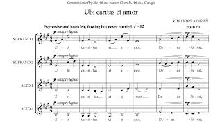 Kim André Arnesen  Ubi caritas et amor score video [upl. by Gaelan]