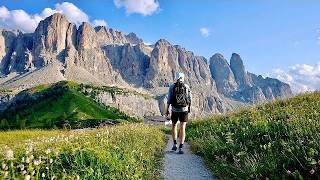 Solo Hiking 50 Miles on Alta Via 2 Dolomites Italy [upl. by Aynotak230]