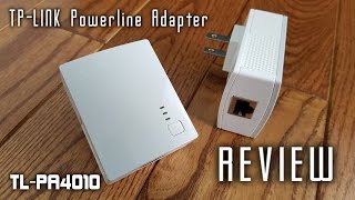 TPLINK TLPA4010 Powerline Internet Adapter REVIEW [upl. by Yrocal]