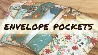 How to make envelope pockets  Junk Journal ideas [upl. by Atiuqaj]