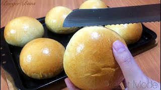 Make soft BURGER BUNS from Home Easy Recipe [upl. by Mcgannon]