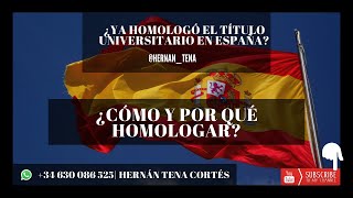 Homologar título colombiano en España  Fácil y entendible [upl. by Auqenahs]