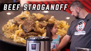 Instant Pot Beef Stroganoff Recipe No Sherry  Easy amp Delicious [upl. by Duhl]