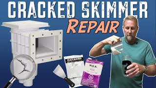 How to Repair a CRACKED Pool Skimmer [upl. by Gabe203]