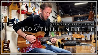 Fender Custom Shop Artisan Koa Thinline Telecaster [upl. by Verner]