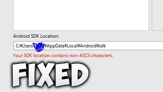 How To Fix Your SDK location contains non ASCII characters  Android Studio [upl. by Suzie156]