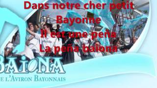 Hymne Aviron Bayonnais  Paroles [upl. by Repohtsirhc215]